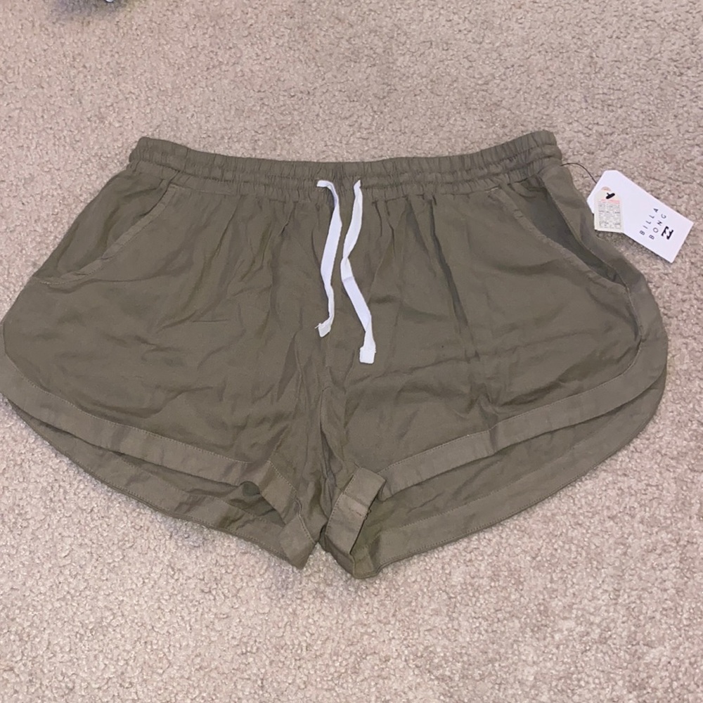 Billabong olive green shorts